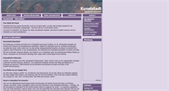 Desktop Screenshot of kunststadt.de